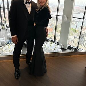 Zac Posen black evening gown